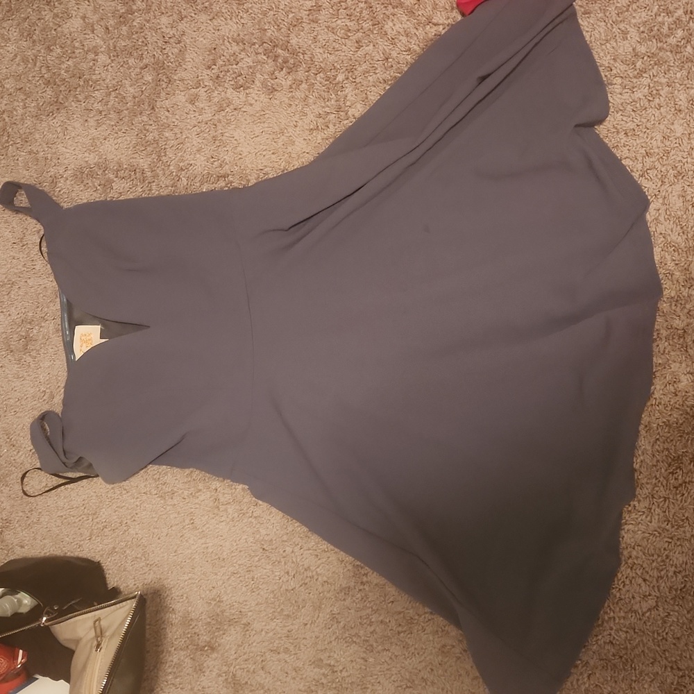 Large blue homecoming dress
